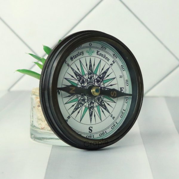 Robert Forest Masters Voice London 1920 Vintage Brass Antique Poem Compass - Image 4