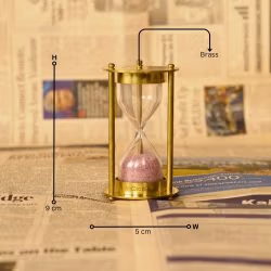 Small & Beautiful Design Vintage Style Nautical Handmade 1 Min Brass Sand Timer - Image 5
