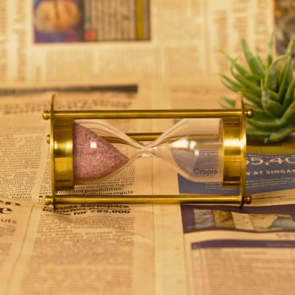 Small & Beautiful Design Vintage Style Nautical Handmade 1 Min Brass Sand Timer - Image 4