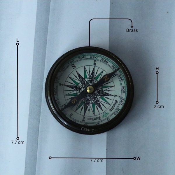 Stanley London Black Antique Brass Compass | Engraved Poem, Handcrafted | Collector's Pocket Gift - Image 8