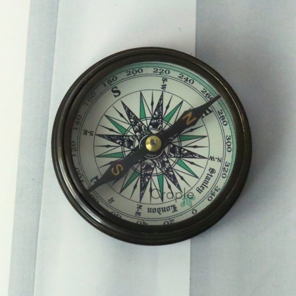 Stanley London Black Antique Brass Compass | Engraved Poem, Handcrafted | Collector's Pocket Gift - Image 5