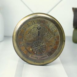 Stanley London Black Antique Brass Compass | Engraved Poem, Handcrafted | Collector's Pocket Gift - Image 2