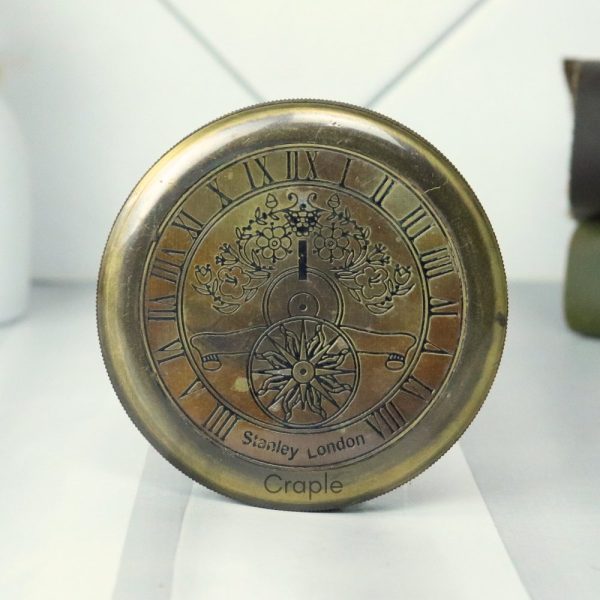 Stanley London Black Antique Brass Compass | Engraved Poem, Handcrafted | Collector's Pocket Gift - Image 2