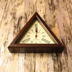 Jones & Hendricks Wooden Desk & Wall Clock - Image 3