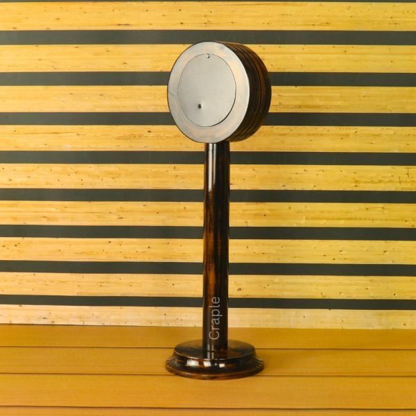 Colorful Number Tiles Pedestal Clock | Antique Wooden, Tall Design, Rustic Finish | Unique Desk & Shelf Decor Gift - Image 3
