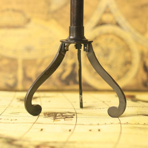 W. Ottway Stand Brass Telescope | Black Antique, Detachable Scope, Collapsible Tripod, Tilt Function | Desk Decor & Gift - Image 4