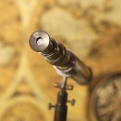 W. Ottway Stand Brass Telescope | Black Antique, Detachable Scope, Collapsible Tripod, Tilt Function | Desk Decor & Gift - Image 3