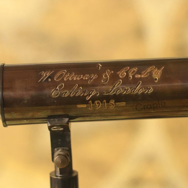 W. Ottway Stand Brass Telescope | Black Antique, Detachable Scope, Collapsible Tripod, Tilt Function | Desk Decor & Gift - Image 5