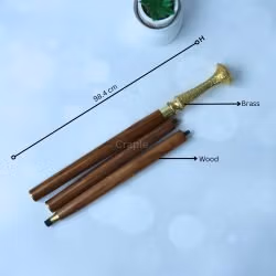 Brass Classic Handcrafted Gift Walking Stick Cane for Man & Women - Image 4