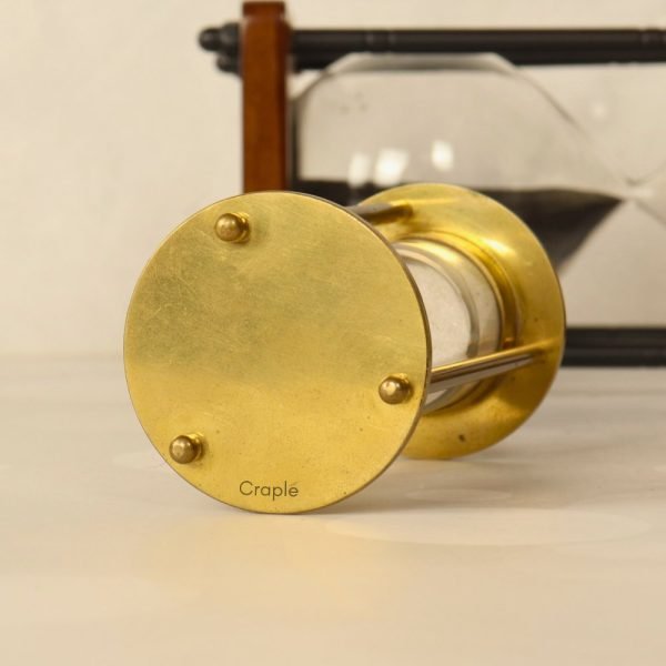 White Sand 1 Minute Nautical Vintage Brass Sand Timer, Ideal for Gifting - Image 4