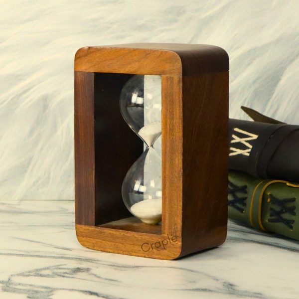 Wooden Personalized Custom Handcrafted Vintage Style Sand Timer - Image 2