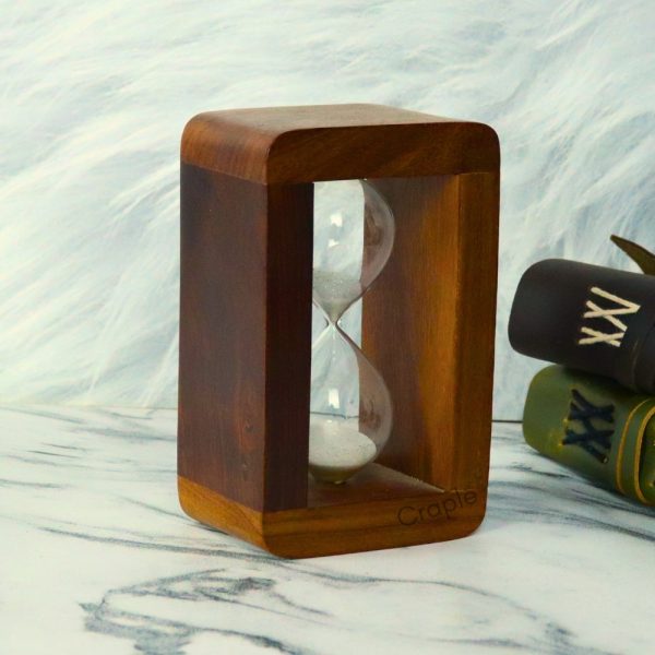 Wooden Personalized Custom Handcrafted Vintage Style Sand Timer - Image 3