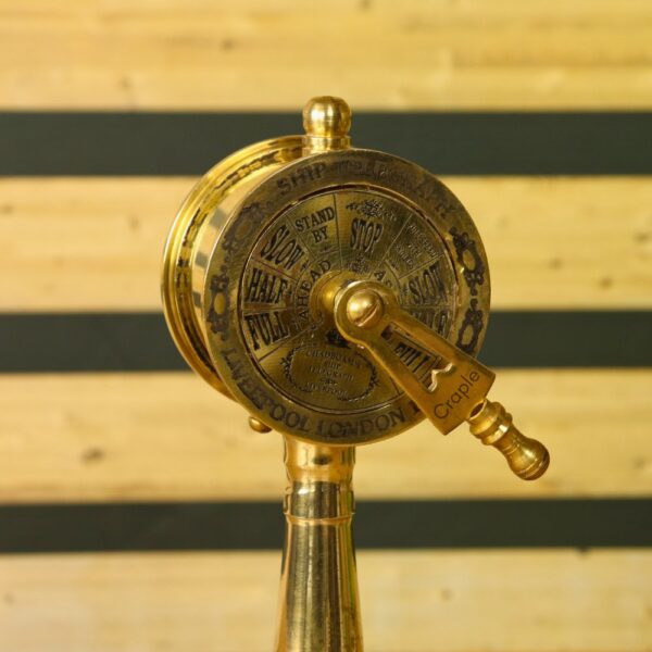 Nautical Ship Telegraph | Moving Handle with Authentic Sound | Desk Decor & Unique Maritime Gift - Image 2