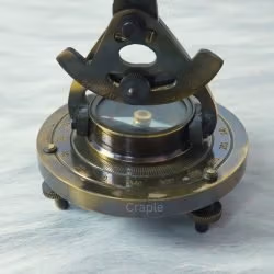 Antique Brass Alidade Telescope | Built-in Compass, Extending Scope | Surveying Decor & Unique Nautical Gift - Image 5