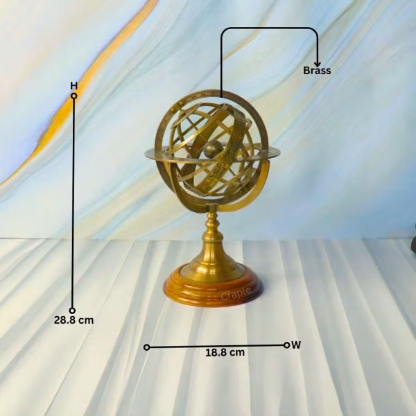 Astrolabe Brass Armillary Sphere World Globe - Image 8