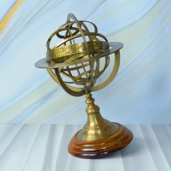 Astrolabe Brass Armillary Sphere World Globe - Image 4