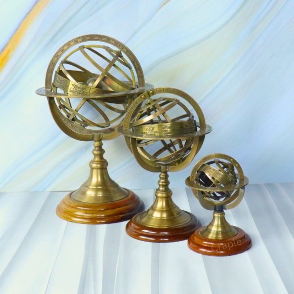 Astrolabe Brass Armillary Sphere World Globe - Image 1