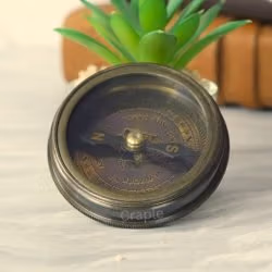 Australian 1930 Penny Brass Compass | Antique Black, Handcrafted Pocket Gift - Image 6