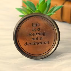 Australian 1930 Penny Brass Compass | Antique Black, Handcrafted Pocket Gift - Image 5