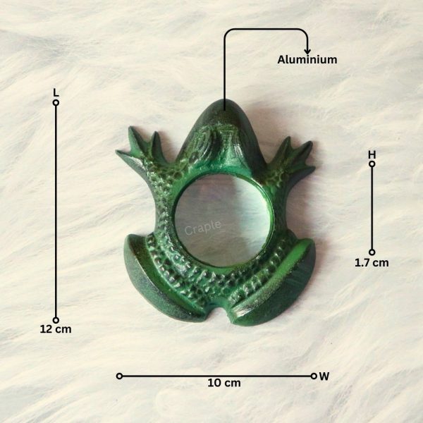 Rare Find Handcrafted Vintage Brass Frog Magnifying Glass, Pack of 2 - Image 10