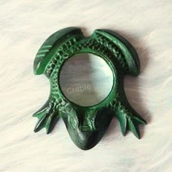 Rare Find Handcrafted Vintage Brass Frog Magnifying Glass, Pack of 2 - Image 7