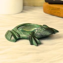 Rare Find Handcrafted Vintage Brass Frog Magnifying Glass, Pack of 2 - Image 6
