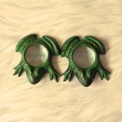 Rare Find Handcrafted Vintage Brass Frog Magnifying Glass, Pack of 2 - Image 5