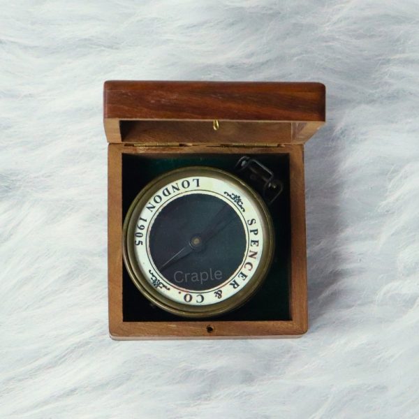 Antique Brass Map Reader Spencer Compass | Magnifying Lens, Needle Stop | Vintage Cartography Tool & Collector's Gift - Image 9
