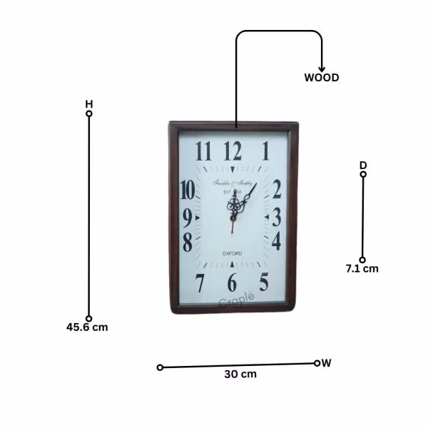 Franklin & Murphy Oxford 1868 Masterpiece Wall Clock - Image 4