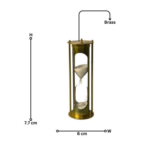 Nautical Charm and Vintage Beauty Solid Brass Sand Timer - Image 8