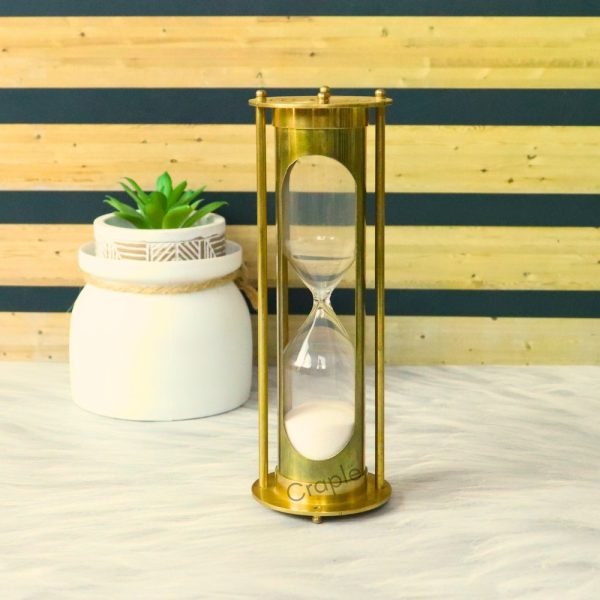 Nautical Charm and Vintage Beauty Solid Brass Sand Timer - Image 4