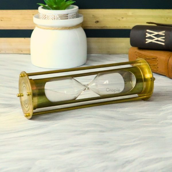 Nautical Charm and Vintage Beauty Solid Brass Sand Timer - Image 3