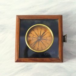 London 1700 Gifting Style Rare Find Handcrafted Solid Brass Gold Finish Navigational Compass, Ideal for Gifting - Image 2