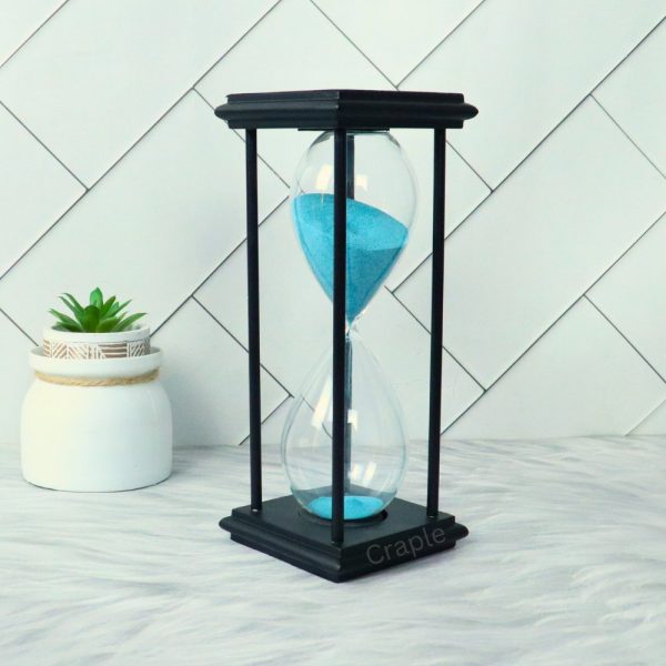 Sky Blue 30 Min Sand Flow Handcrafted Vintage Style Decorative & Gifting Sand Timer - Image 6