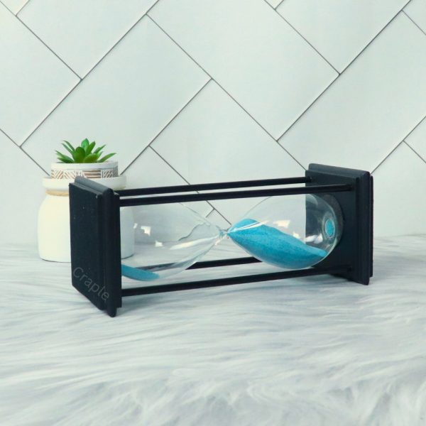 Sky Blue 30 Min Sand Flow Handcrafted Vintage Style Decorative & Gifting Sand Timer - Image 3