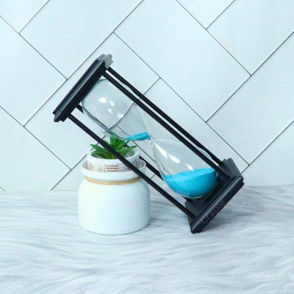Sky Blue 30 Min Sand Flow Handcrafted Vintage Style Decorative & Gifting Sand Timer - Image 2