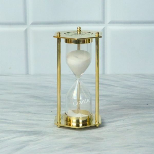 Nautical Hexagon White Sand Handcrafted Beautiful Design Decorative Sand Timer - Image 4