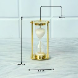Nautical Hexagon White Sand Handcrafted Beautiful Design Decorative Sand Timer - Image 7