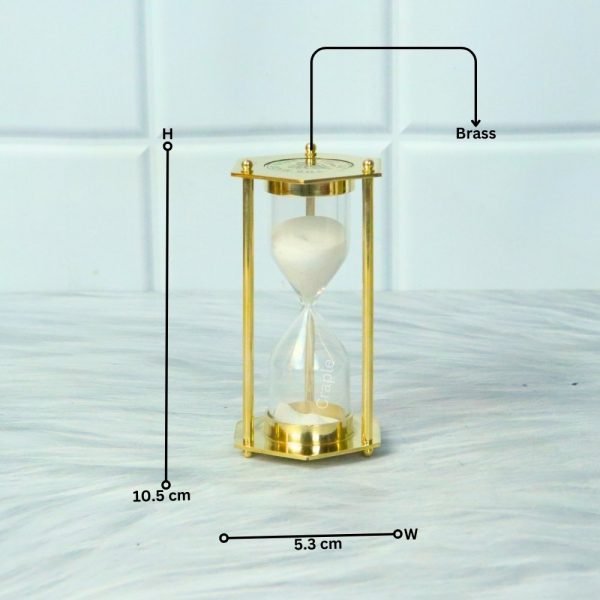 Nautical Hexagon White Sand Handcrafted Beautiful Design Decorative Sand Timer - Image 7