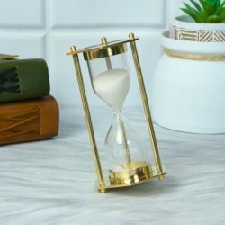 Nautical Hexagon White Sand Handcrafted Beautiful Design Decorative Sand Timer - Image 2