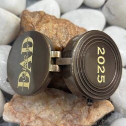 Personalized Engraved Brass Compass with Leather Pouch – Custom Gift for Dad, Husband, Anniversary - Image 3