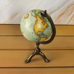 Explore the vast continents of Asia and Australia on this exquisitely crafted vintage-style globe.