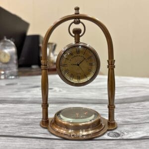 Handmade Brass Table Clock 21