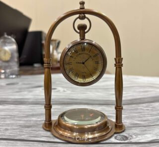 Homepage 30 Handmade Brass Table Clock 21